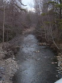 Nesquehoning Creek at the bridge on Industrial Road,Green Acres Industrial Park