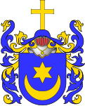 Żarowski – from an ennoblement in 1576, according to Konarski a variation of Leliwa