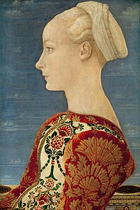 Profile Portrait of a Young Lady, by Piero del Pollaiolo