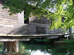 Le pont de bois en 2008.