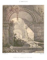 Ruines de l'abbaye de Sylvacane (Ruins of Silvacane abbey) after Auguste de Forbin, (pub 1859)