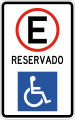 R-8-29 Parking spot, reserved for disabled persons