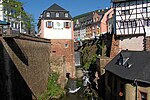 Wasserfall des Leukbachs im Stadtzentrum