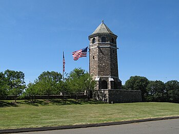 The Tower on Fox Hill, the village's highest peak.