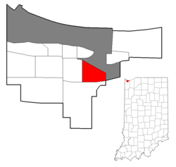 Location within the city of Gary