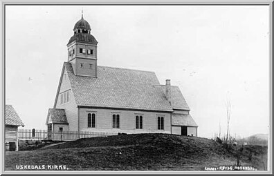 View of the church before the 1964 additions