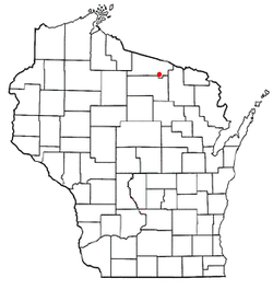 Location of Lincoln, Vilas County, Wisconsin