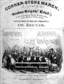 "Anti-Masonic Convention in Valdimor," cover illustration of Corner-Stone March, as Performed by the Boston Brigade Band, 1832