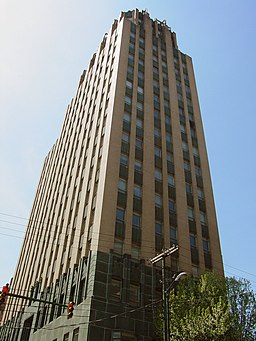 Allied Arts Building i Lynchburgs innerstad, färdigbyggt 1931.