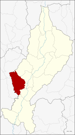 District location in Lampang province