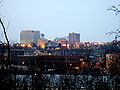 The Appleton skyline from the south bank of the Fox River.