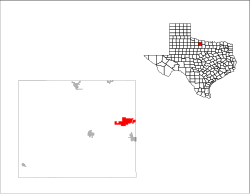 Location of Scotland, Texas