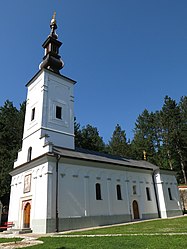 L'église Saint-Georges dans le monastère de Bogovađa.