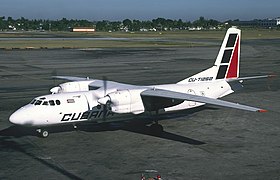 CU-T1262, l'appareil impliqué dans l'accident, ici à l'aéroport international José-Martí en décembre 1995.