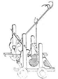 Gancio da assedio su carro - ill. in Wujing Zongyao (XI secolo).