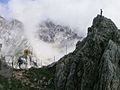 The Gatterl from the south (Austria). Background: the Brunntalkopf