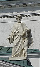 Matthew the Evangelist, carrying writing instruments