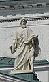Statue of Saint Matthew by August Wredow at the roof of the Helsinki Cathedral