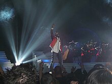 Kanye West performing the song "Diamonds from Sierra Leone" at the 2006 Brit Awards on February 14, 2006, in ˞˞˞˞˞˞˞˞˞˞˞˞˞Earls Court in London, England.