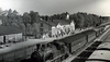 A Pr1 class locomotive pulls a passenger train at Kerava station in the 1950s