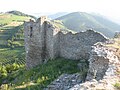 Koznik fortress above Rasina River on Kopaonik slopes.