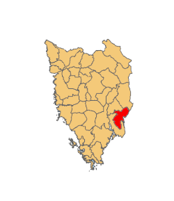 Location of Labin municipality in Istria