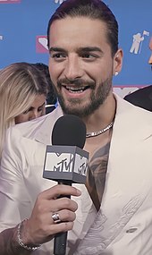 Maluma interviewed by MTV at the red carpet of 2018 MTV Video Music Awards