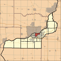 Location in Rock Island County