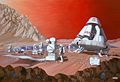 1989 painting of Mars surface operations.