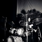 Hans Peter Schwarz playing drums