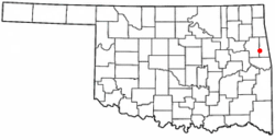 Location of Rocky Mountain, Oklahoma