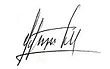 Signature de Octavio Lepage Barreto