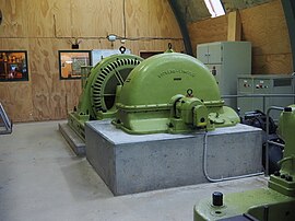 View inside a power station