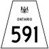 Highway 591 marker