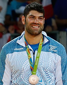 ששון לאחר הזכייה במדליית הארד האולימפית, ריו 2016