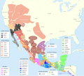 Image 12Distribution of linguistic groups around 1500. (from Culture of Mexico)