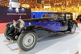 Bugatti Royale Type 41 de 1926, à moteur 8 cylindres en ligne de 12,7 L de 300 ch