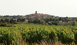 A general view of the village of Sablet