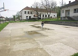 Schoolyard in Sibnica village
