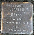 Stolperstein für Jeanette Mayer (Poststraße 17)