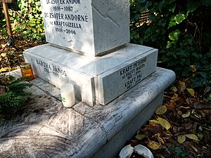 The grave of John Bartha is in the New Public Cemetery in Budapest.