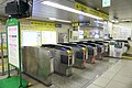 東急線中延駅方面改札（2023年6月）