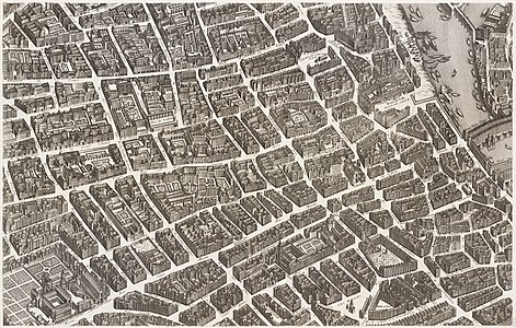 Turgot map of Paris, sheet 10, by Louis Bretez and Claude Lucas