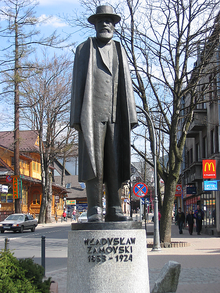 Statue de W. Zamoyski, dans le centre de Zakopane