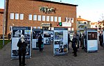 Vernissage på en utställning utanför Ystads Konstmuseum 8 mars 2019.