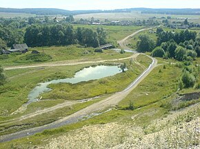 Вид с Шуватовской горы на село Палатово.