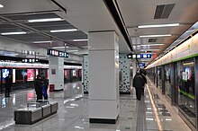Guogongzhuang station platform