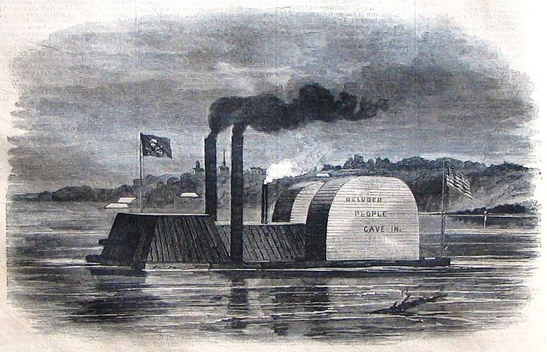 Seventh-place Hog Farm did a lot of work related to the American Civil War, achieving three featured articles and seven good articles. One of the latter was Black Terror (pictured), a fake warship used to bluff Confederate forces into destroying the partially-salvaged remains of the ironclad USS Indianola.