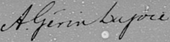 signature d'Antoine Gérin-Lajoie