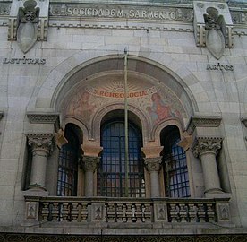 Edifício-sede: varanda do Salão Nobre.